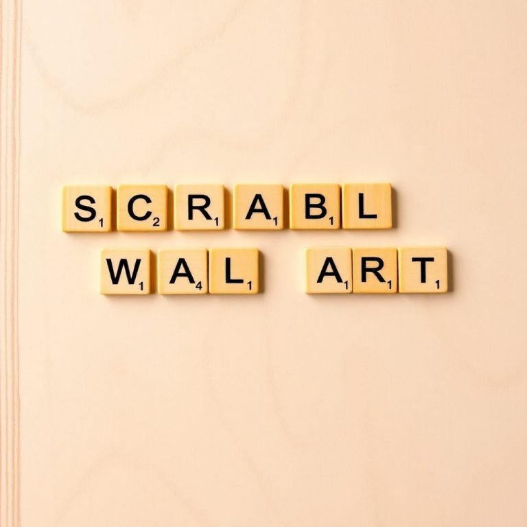 Scrabble Name Wall Art Generator