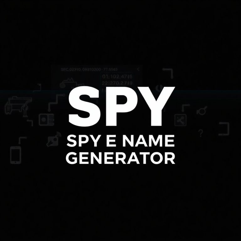Spy Code Name Generator